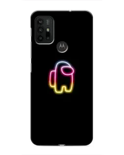 Чехол для Motorola MOTO G30 с картинкой «Among Us градиент»