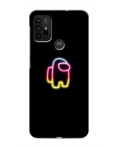 Чехол для Motorola MOTO G30 с картинкой «Among Us градиент»