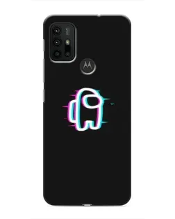 Чехол для Motorola MOTO G30 с картинкой «Among Us неон»