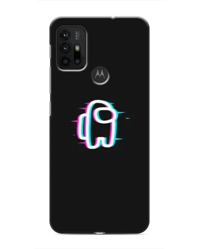 Чехол для Motorola MOTO G30 с картинкой «Among Us неон»