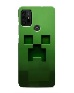 Чехол для Motorola MOTO G30 с картинкой «Крипер микро-дизайн»