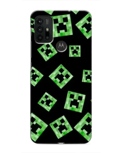 Чехол для Motorola MOTO G30 с картинкой «Паттерн с криперами» Чехол для Motorola MOTO G30 с картинкой «Паттерн с криперами»