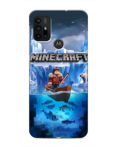 Чехол для Motorola MOTO G30 с картинкой «Minecraft ледяной мир» Чехол для Motorola MOTO G30 с картинкой «Minecraft ледяной мир»