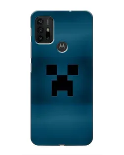 Чехол для Motorola MOTO G30 с картинкой «Крипер текстура»