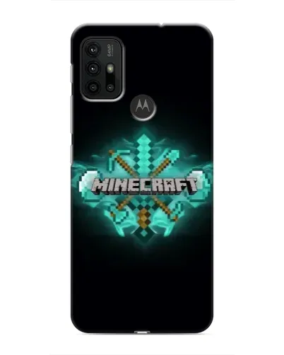 Чехол для Motorola MOTO G30 с картинкой «Minecraft Diamond лого» Чехол для Motorola MOTO G30 с картинкой «Minecraft Diamond лого»