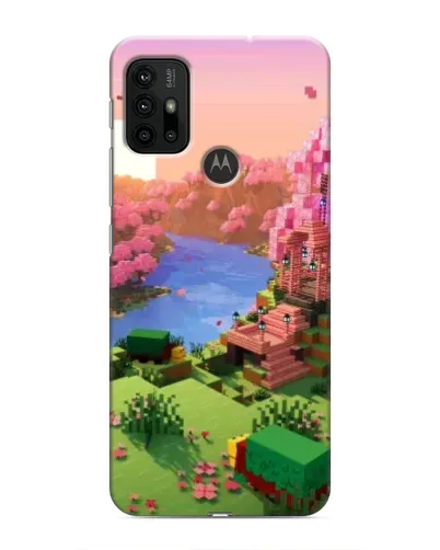 Чехол для Motorola MOTO G30 с картинкой «Розовое дерево Minecraft» Чехол для Motorola MOTO G30 с картинкой «Розовое дерево Minecraft»