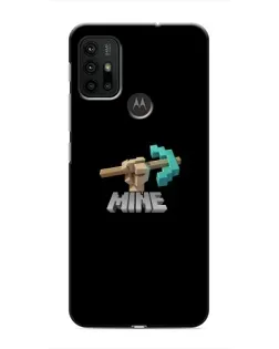 Чехол для Motorola MOTO G30 с картинкой «Алмазная кирка»