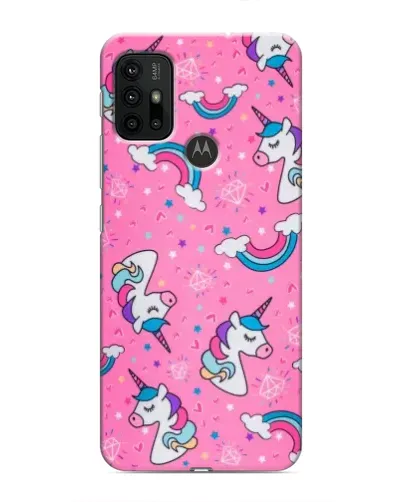 Чохол для Motorola MOTO G30 з картинкою «Unicorn паттерн рожевий» Чохол для Motorola MOTO G30 з картинкою «Unicorn паттерн рожевий»