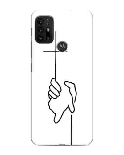 Чехол для Motorola MOTO G30 с картинкой «Рука держит»