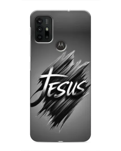 Чехол для Motorola MOTO G30 с картинкой «Надпись Jesus Graffiti»