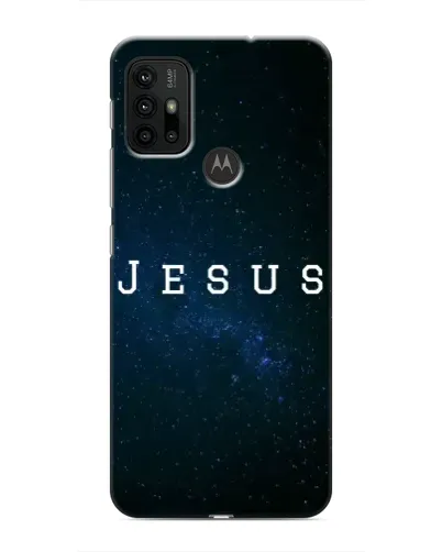 Чехол для Motorola MOTO G30 с картинкой «Звездное небо Jesus»