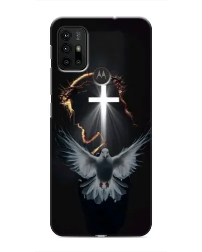 Чехол для Motorola MOTO G30 с картинкой «Голубь и Свет»