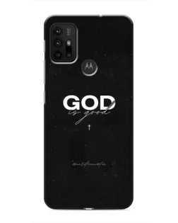 Чехол для Motorola MOTO G30 с картинкой «GOD — Бог над всем»