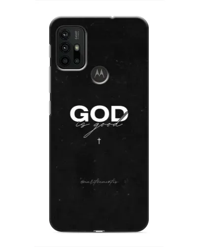 Чехол для Motorola MOTO G30 с картинкой «GOD — Бог над всем»