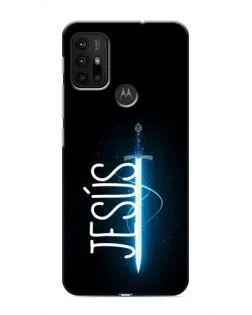 Чехол для Motorola MOTO G30 с картинкой «Меч Духа Jesus»