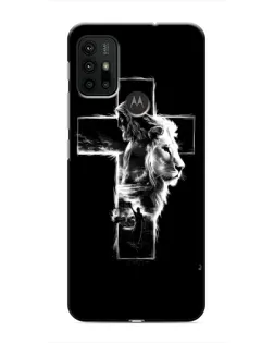 Чохол для Motorola MOTO G30 з картинкою «Сяючий хрест Jesus»