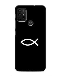 Чохол для Motorola MOTO G30 з картинкою «Символ риби Jesus»