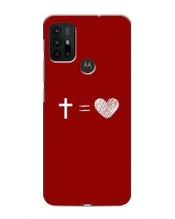 Чохол для Motorola MOTO G30 з картинкою «Рівняння любові»