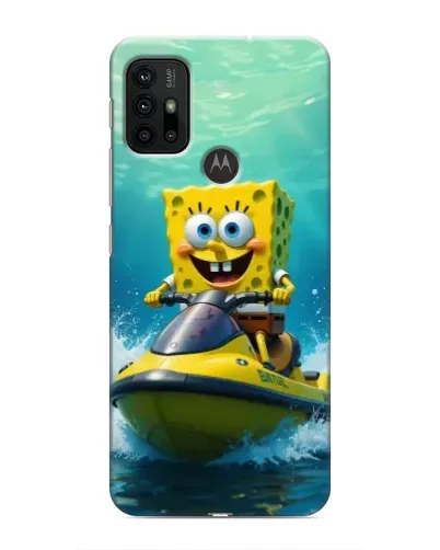 Чехол для Motorola MOTO G30 с картинкой «Спанч Боб на гидроцикле» Чехол для Motorola MOTO G30 с картинкой «Спанч Боб на гидроцикле»