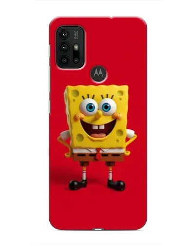 Чехол для Motorola MOTO G30 с картинкой «Спанч Боб на красном» Чехол для Motorola MOTO G30 с картинкой «Спанч Боб на красном»