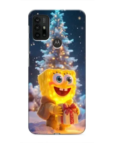 Чехол для Motorola MOTO G30 с картинкой «Рождественский Спанч Боб» Чехол для Motorola MOTO G30 с картинкой «Рождественский Спанч Боб»