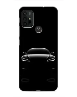 Чехол для Motorola MOTO G30 с картинкой «Силуэт Tesla Night»