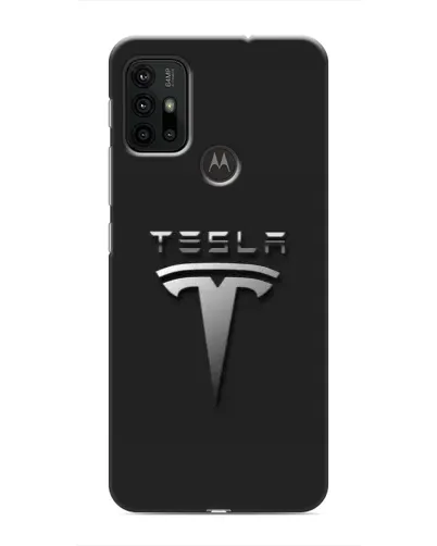 Чехол для Motorola MOTO G30 с картинкой «Стальной логотип Tesla» Чехол для Motorola MOTO G30 с картинкой «Стальной логотип Tesla»