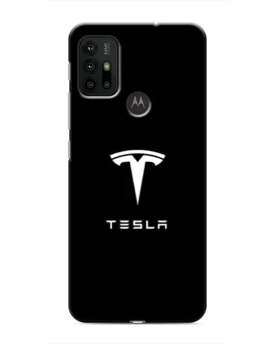Чехол для Motorola MOTO G30 с картинкой «Tesla White Logo» Чехол для Motorola MOTO G30 с картинкой «Tesla White Logo»