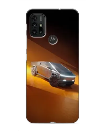 Чехол для Motorola MOTO G30 с картинкой «Cybertruck в пустыне» Чехол для Motorola MOTO G30 с картинкой «Cybertruck в пустыне»