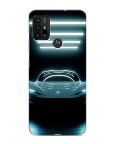 Чехол для Motorola MOTO G30 с картинкой «Tesla в неоне» Чехол для Motorola MOTO G30 с картинкой «Tesla в неоне»
