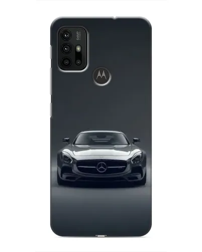 Чехол для Motorola MOTO G30 с картинкой «Mercedes на черном»