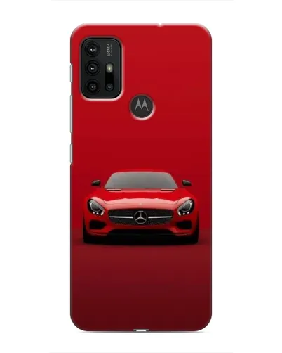 Чехол для Motorola MOTO G30 с картинкой «Красный Mercedes AMG»