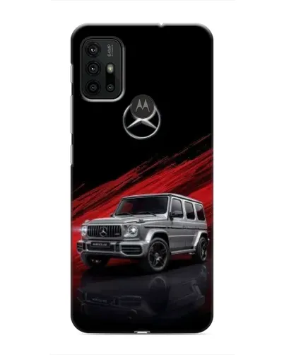 Чехол для Motorola MOTO G30 с картинкой «Mercedes G-Class красный»