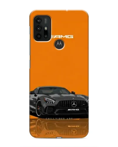 Чехол для Motorola MOTO G30 с картинкой «Оранжевый Mercedes AMG»
