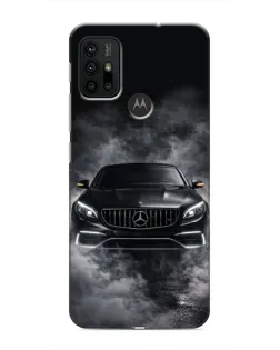 Чехол для Motorola MOTO G30 с картинкой «Mercedes в дыму»