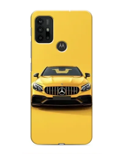 Чехол для Motorola MOTO G30 с картинкой «Желтый Mercedes GT»