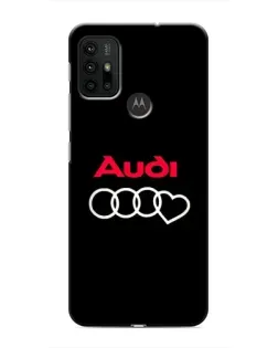 Чехол для Motorola MOTO G30 с картинкой «Логотип Audi Heart»