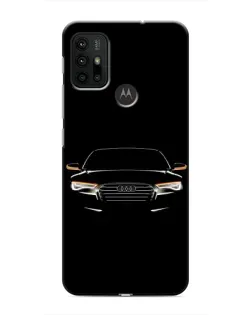 Чехол для Motorola MOTO G30 с картинкой «Audi — ночной контур»