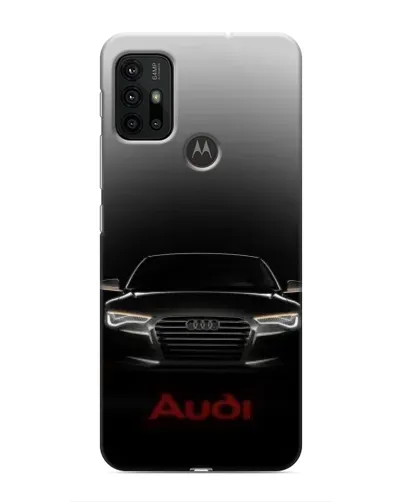 Чехол для Motorola MOTO G30 с картинкой «Audi — градиентный контур» Чехол для Motorola MOTO G30 с картинкой «Audi — градиентный контур»