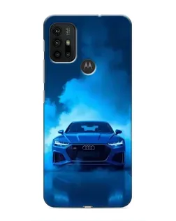 Чехол для Motorola MOTO G30 с картинкой «Audi — голубая энергия»