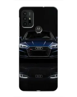 Чехол для Motorola MOTO G30 с картинкой «Audi — ночное отражение»