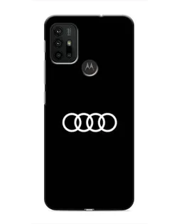Чехол для Motorola MOTO G30 с картинкой «Audi White Logo»