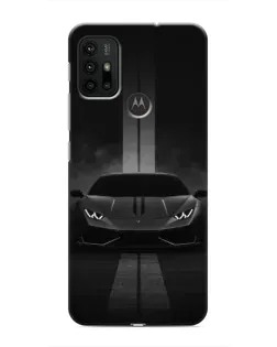 Чехол для Motorola MOTO G30 с картинкой «Lamborghini симметрия дорог»