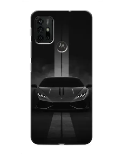 Чехол для Motorola MOTO G30 с картинкой «Lamborghini симметрия дорог»