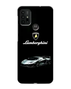 Чехол для Motorola MOTO G30 с картинкой «Логотип Lamborghini классика»