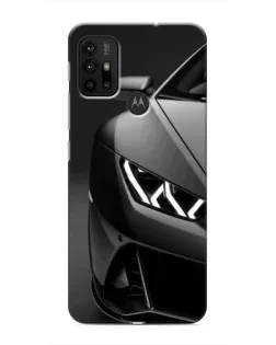 Чехол для Motorola MOTO G30 с картинкой «Lamborghini фары детализация»