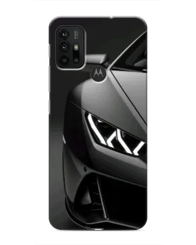 Чехол для Motorola MOTO G30 с картинкой «Lamborghini фары детализация»
