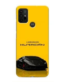 Чехол для Motorola MOTO G30 с картинкой «Lamborghini Huracan черный»