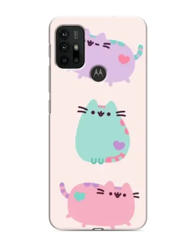Чехол для Motorola MOTO G30 с картинкой «Pusheen трио» Чехол для Motorola MOTO G30 с картинкой «Pusheen трио»