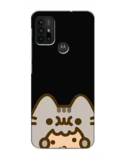 Чехол для Motorola MOTO G30 с картинкой «Пушин на черном»
